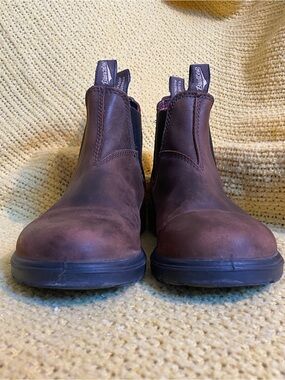 Blundstone Kids AUS 3 Antique Brown Chelsea Slip-On Boots